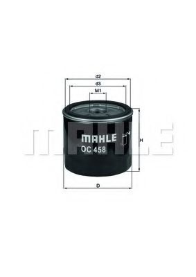 Filtru ulei FIAT STILO Multi Wagon (192) (2003 - 2008) MAHLE ORIGINAL OC 458