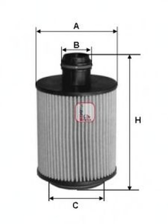 Filtru ulei FIAT TIPO 356 SOFIMA S5061PE