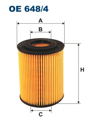 Filtru ulei Filtron OPEL MERIVA A microbus (X03) 2003-2010 - OE 648/4