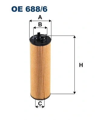 Filtru ulei Filtron VW T-ROC (A11, D11) 2017-2025 - OE 688/6