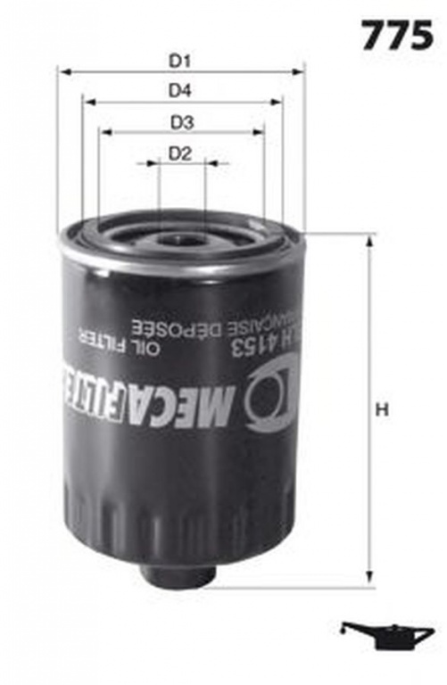 Filtru ulei FORD GALAXY WGR LUCAS FILTERS LFOS109