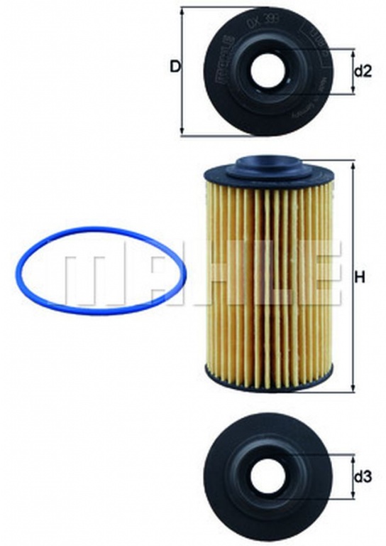 Filtru ulei FORD GRAND C-MAX DXA CB7 DXA CEU MAHLE ORIGINAL OX399D