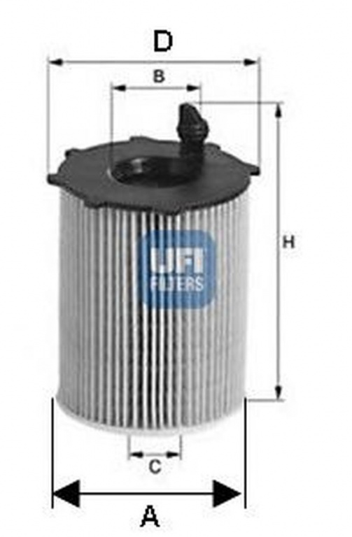 Filtru ulei FORD MONDEO IV Turnier BA7 UFI 25.037.00