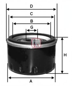 Filtru ulei FORD MONDEO   limuzina (GBP) (1993 - 1996) SOFIMA S 1530 R