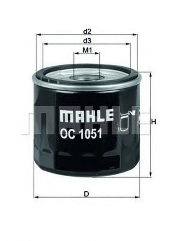 Filtru ulei FORD MONDEO V hatchback MAHLE ORIGINAL