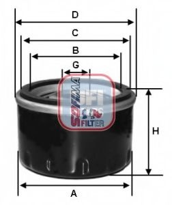 Filtru ulei KIA SORENTO III (2015 - 2016) SOFIMA S