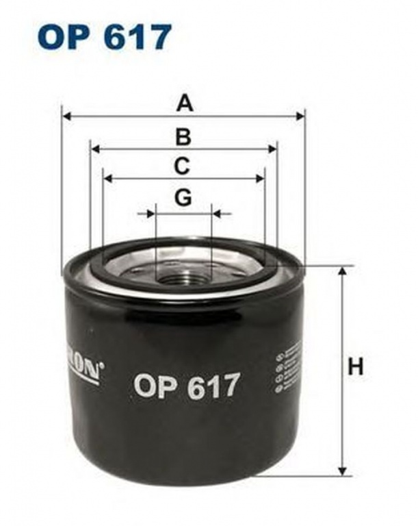 Filtru ulei KIA SPORTAGE K00 FILTRON OP617