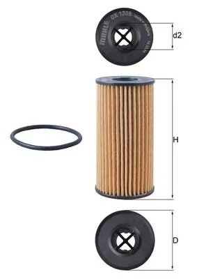 Filtru ulei KNECHT DACIA LOGAN MCV II 2018-2023 - OX 1308D