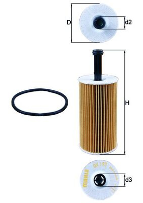 Filtru ulei KNECHT OX193D model CITROEN XSARA PICASSO (N68) 1999 2000 2001 2002 2003 2004 2005 2006 2007 2008 2009 2010