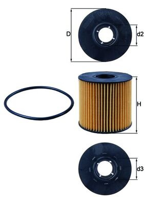 Filtru ulei KNECHT OX210D se potriveste la RENAULT ESPACE III (JE0_) 2000 2001 2002