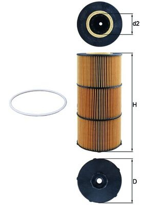 Filtru ulei KNECHT OX832D pentru MERCEDES-BENZ ANT