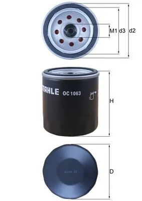 Filtru ulei MAHLE OC 1063