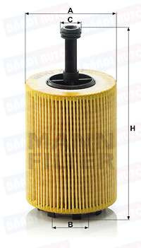 Filtru Ulei MANN-FILTER VW Golf 5 1.9 TDi ( 2003 -