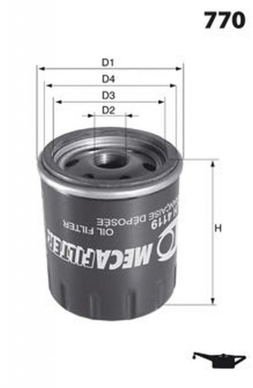 Filtru ulei MAZDA 6 combi GH LUCAS FILTERS LFOS173