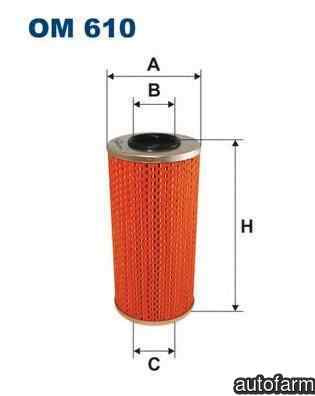 Filtru ulei MERCEDES-BENZ VITO caroserie (638) FILTRON OM610