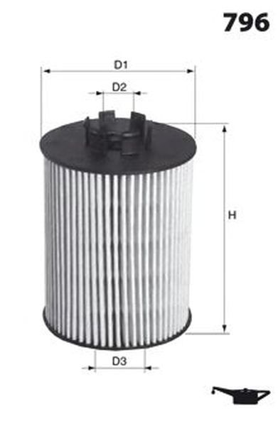 Filtru ulei MINI MINI Cabriolet F57 MECA FILTER ELH4464