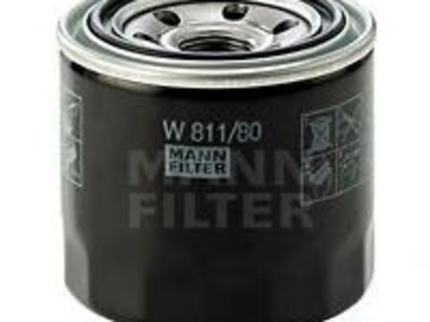 Filtru ulei MITSUBISHI COLT (A15_A), MITSUBISHI COLT Mk II (C1_A), MITSUBISHI COLT Mk III (C5_A) - MANN-FILTER W 811/80