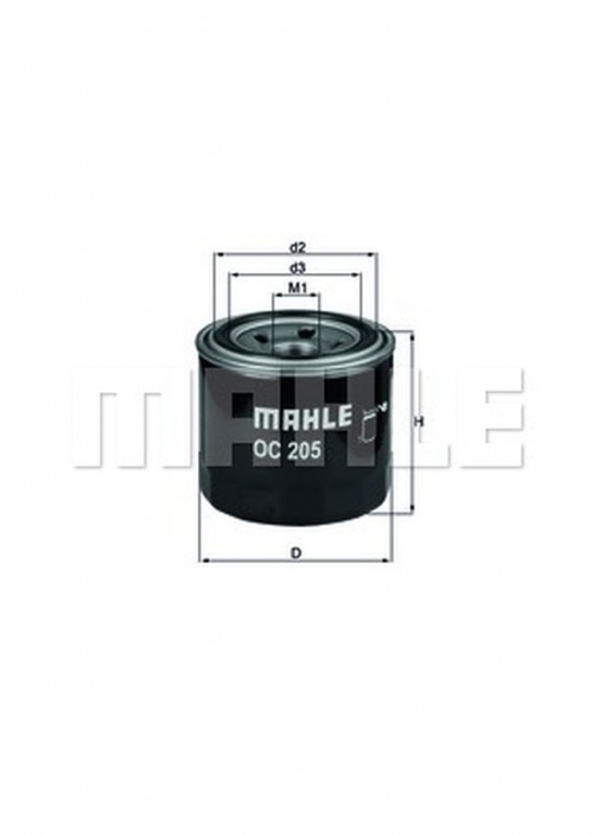 Filtru ulei MITSUBISHI LANCER limuzina CY Z A MAHLE ORIGINAL OC205