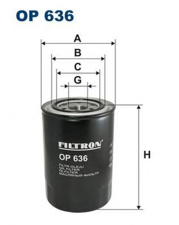 Filtru ulei MITSUBISHI PAJERO III autoturism de teren deschis V6 W V7 W FILTRON OP636