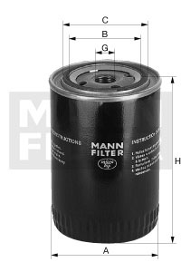 Filtru ulei (MW811 MANN-FILTER)