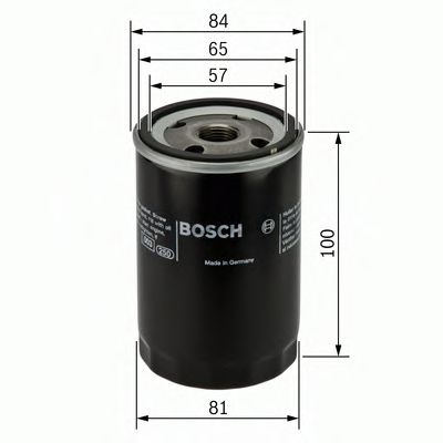Filtru ulei NISSAN TERRANO   (WD21) (1986 - 1996) BOSCH 0 986 452 023