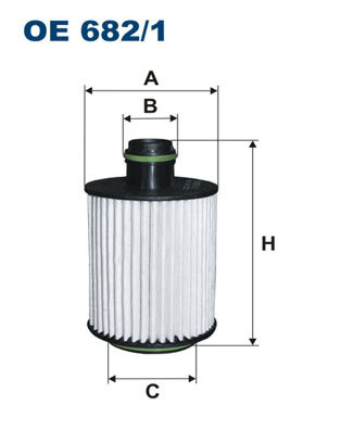 Filtru ulei OE682/1 ~ Opel Corsa 2006 2007 2008 20