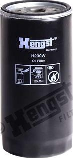 Filtru ulei Oil filter screwed IVECO CITYCLASS EUROSTAR EUROTECH MH EUROTECH MP EUROTRAKKER STRALIS I STRALIS II TRAKKER I IVECO EUROTRAKKER, 01.1993 - 11.2004 Hengst Filter H230W