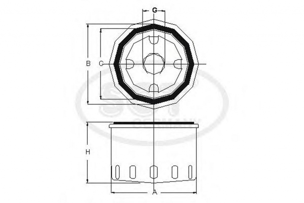 Filtru ulei OPEL ASTRA F hatchback 53 54 58 59 SCT GERMANY SM105