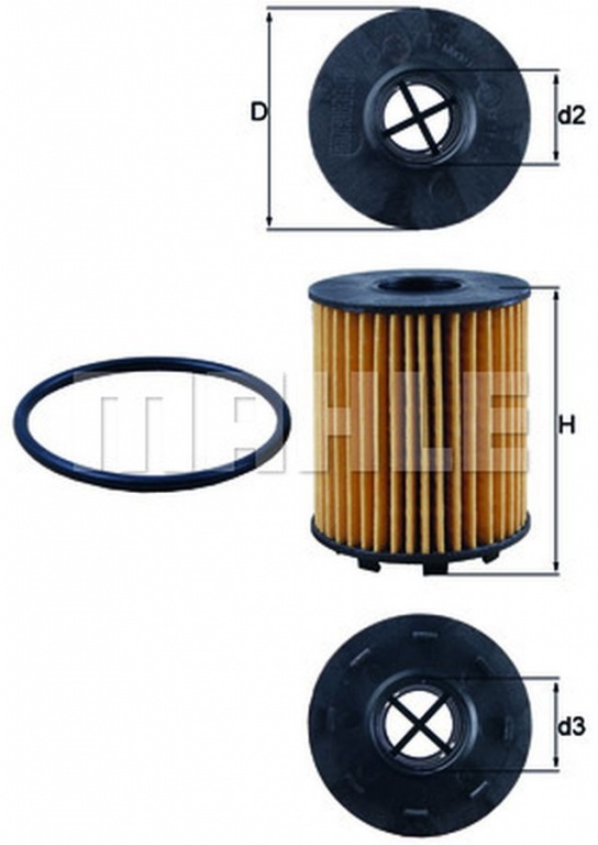 Filtru ulei OPEL CORSA E Van MAHLE ORIGINAL OX371D