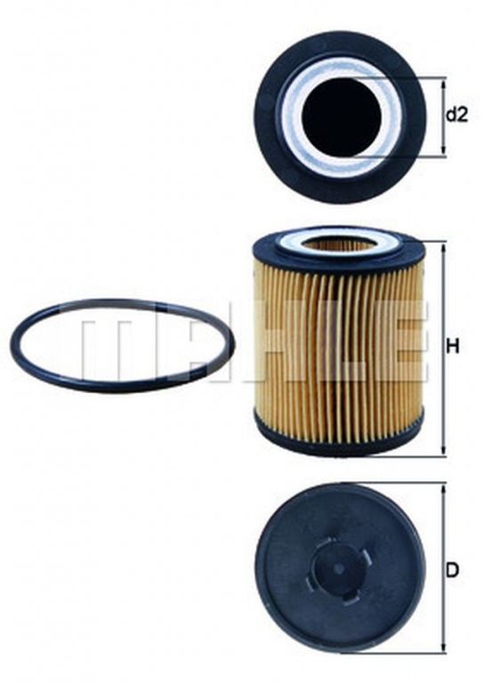 Filtru ulei OPEL VECTRA C combi MAHLE ORIGINAL OX182D