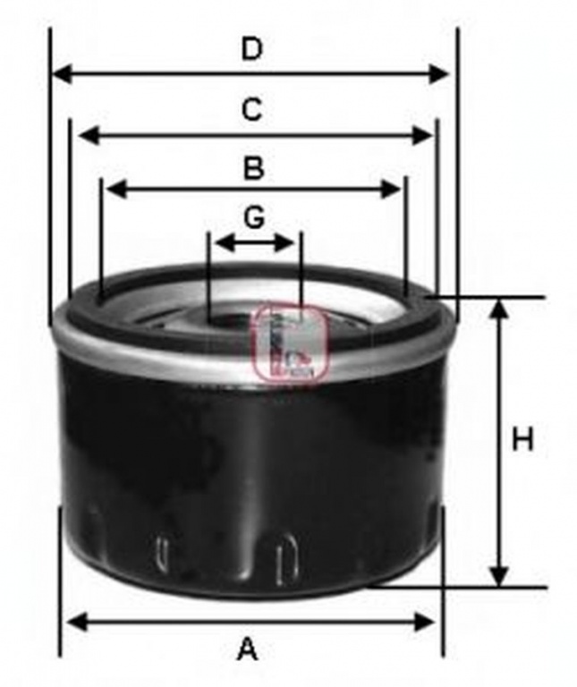 Filtru ulei OPEL ZAFIRA A F75 SOFIMA S7130R