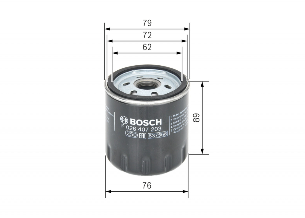 Filtru ulei pentru FORD ECOSPORT 2013-2025