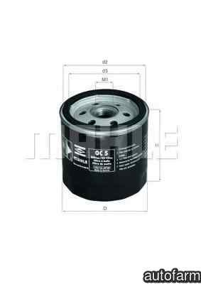 Filtru ulei PEUGEOT 205 II (20A/C) KNECHT OC 5