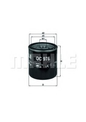 Filtru ulei PEUGEOT 301 (2012 - 2016) MAHLE ORIGINAL OC 976 piesa NOUA