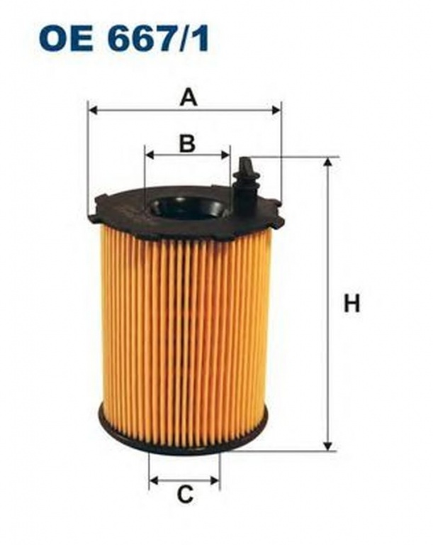 Filtru ulei PEUGEOT 5008 FILTRON OE6671
