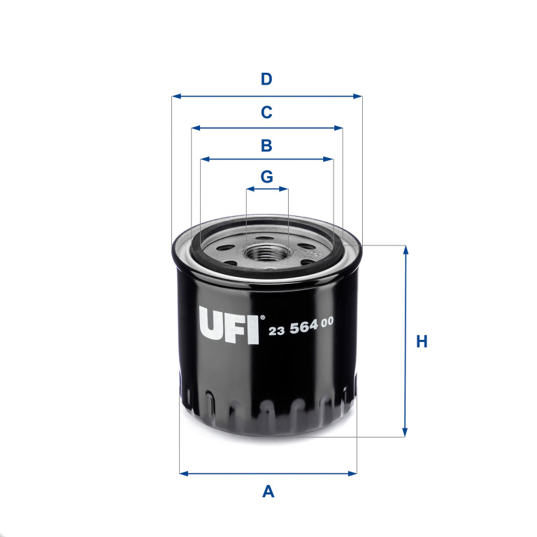 Filtru ulei # Renault Grand 2009 2010 2011 2012 2013 2014 2015 2016 2017 2018 2019 2020 2021 2022 2023 2024 2025 # 23 564 00 # UFI