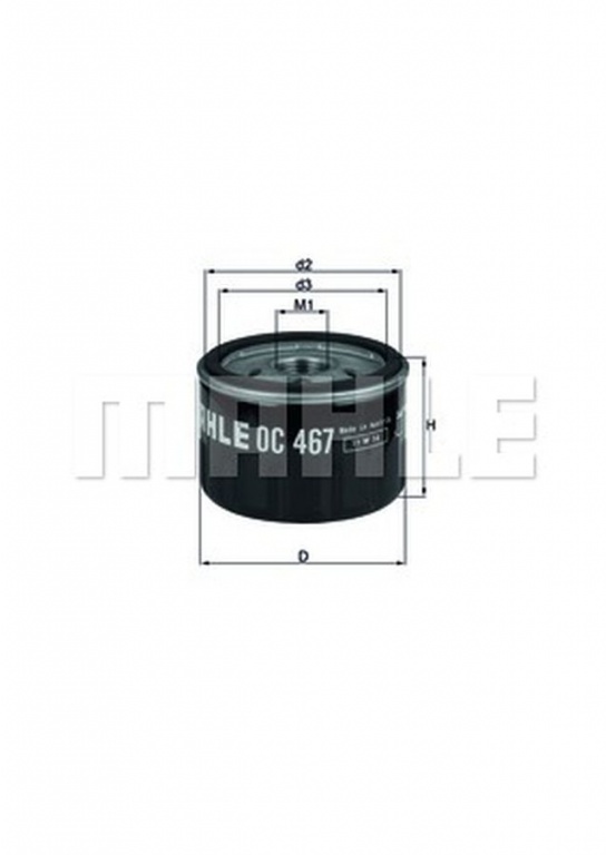 Filtru ulei RENAULT MEGANE I BA0 1 MAHLE ORIGINAL OC467