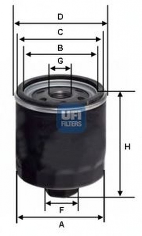 Filtru ulei SKODA OCTAVIA 1U2 UFI 23.453.00
