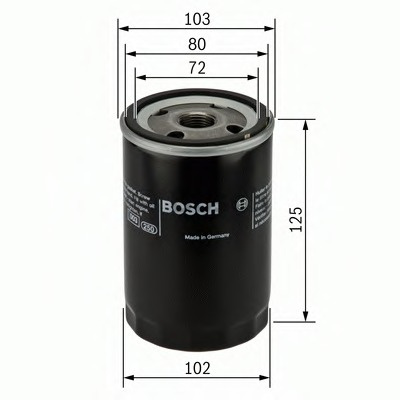Filtru ulei # Toyota Quantum 1998 1999 2000 2001 2002 2003 2004 2005 # 0 986 452 062 # BOSCH