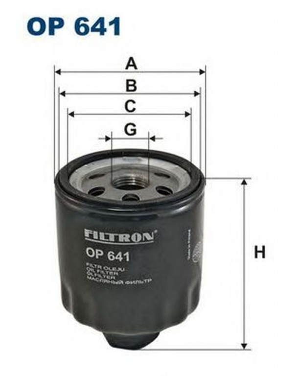 Filtru ulei VW POLO limuzina 9A4 FILTRON OP641