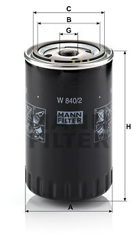 Filtru ulei # Vw Sharan 1995 1996 1997 1998 1999 2000 2001 2002 2003 2004 2005 2006 2007 2008 2009 2010 # W 840 2 # MANN FILTER