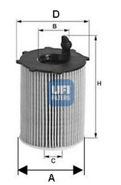 Filtru ulei VW TOUAREG 7LA 7L6 7L7 UFI 25.105.00