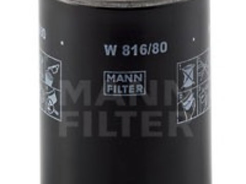 Filtru ulei W 816 80 MANN-FILTER pentru Mitsubishi Colt Mitsubishi Lancer Mitsubishi Galant Mitsubishi Sigma Mitsubishi Nimbus Mitsubishi Space Mitsubishi Montero Mitsubishi Pajero Mitsubishi Pajeroshogun Mitsubishi Delica Mitsubishi L Mitsubishi L30