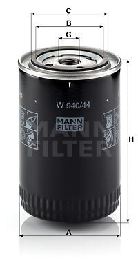 Filtru ulei W 940 44 MANN-FILTER pentru Audi A4 19