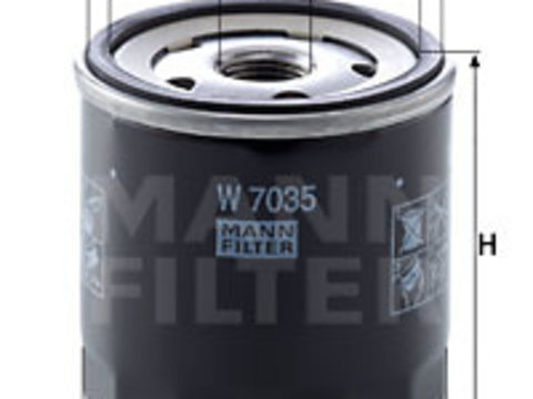 Filtru ulei (W7035 MANN-FILTER) CHRYSLER,DODGE,GAZ,JEEP,PLYMOUTH,VW