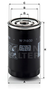 Filtru ulei (W71930 MANN-FILTER) AUDI,BESTURN (FAW),SEAT,SKODA,VW
