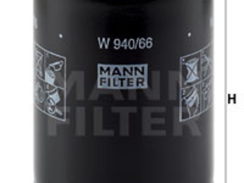 Filtru ulei (W94066 MANN-FILTER) AUDI,SEAT,SKODA,VW