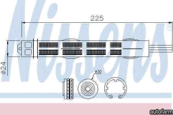 Filtru Uscator Aer Conditionat FIAT FIORINO caroserie inchisa/combi (225) NISSENS 95455