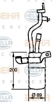 Filtru Uscator Aer Conditionat FORD C-MAX (DM2) HELLA 8FT 351 335-091