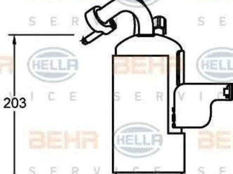 Filtru Uscator Aer Conditionat FORD TRANSIT CONNECT (P65_ P70_ P80_) HELLA 8FT 351 335-051